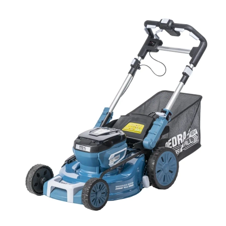 Комплект DEDRA SAS+ALL: Акумулаторна косачка 2x18V DEDRA SAS+ALL DED6997X-2A5 + 2x акумулатор DED7035 и зарядно устройство DED7038V