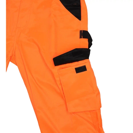DEDRA BH81SO2-XL odsevne varnostne hlače, velikost XL, oranžne barve