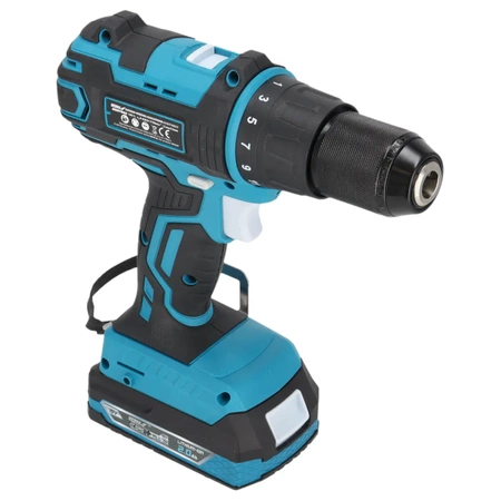 Tool set in a case DEDRA SAS+ALL DED7030A02, cordless drill, two 2Ah batteries, charger, 9 accessories.