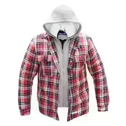Flanel pulóver, bélelt kapucnival, méret: XXL