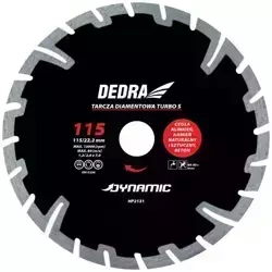 DEDRA HP2132 125mmx22,2mm Dynamic Turbo S teemantplaatide ketas