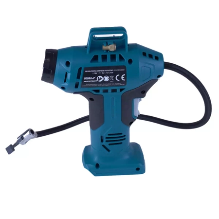 Kompresorek, pompka pistoletowa akumulatorowa 18V DEDRA SAS+ALL DED7078LCD 11Bar, z wyświeltaczem LCD