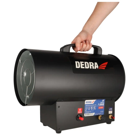 Gaasikütteseade 7-15kW, must DEDRA DED9942