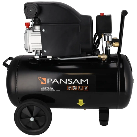 Sprężarka, kompresor 50L PANSAM A077030 olejowy 1500W 8 bar