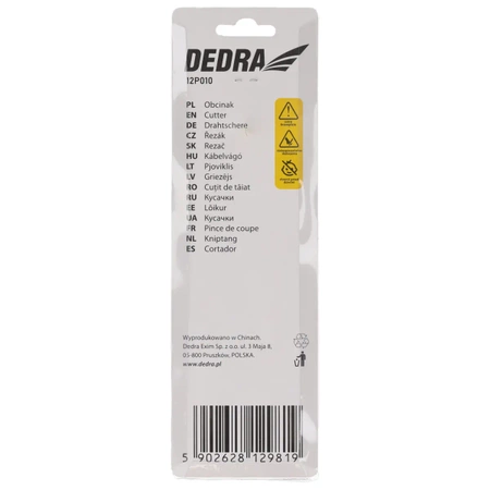 Ножницы для резки проволоки и стального кабеля DEDRA 12P010