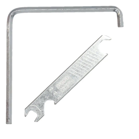 Set od 2 komada: imbus ključ 4mm, 75x75mm + ključ za podešavanje prozora DEDRA 06F400