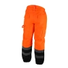 Pantaloni căptuşiți reflectorizanți în mărime XXL, portocaliu