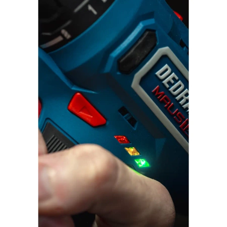 Аккумуляторная дрель-шуруповерт 12V DEDRA MAUS DED7330 32Нм, две скорости 0-400/0-1300 об/мин, патрон 10мм