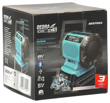 Akumulátorový reproduktor bluetooth, USB slot 18V