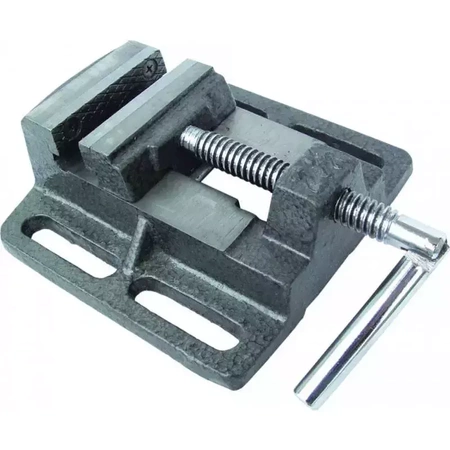 Machine vice for column drills, clamp DEDRA 1297, jaw width/spacing: 80/80 mm