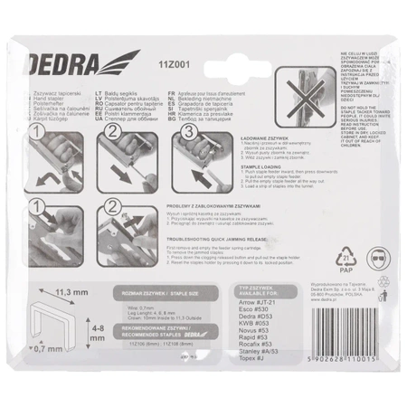 Tapetarska klamerica 4-8mm