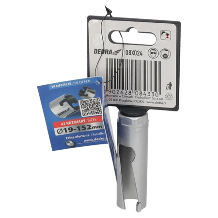 DEDRA univerzalna TCT vrtalna žaga 08X024 24 mm 1/2''