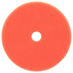 Hard polishing sponge with hook and loop (orange) DEDRA 08T814, diameter 125 mm, thickness 25 mm