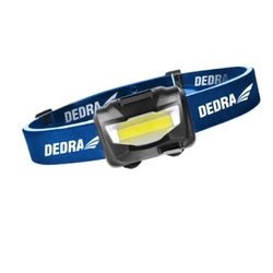 Head flashlight 150lm, 1200mAh battery, DEDRA L1013