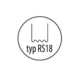 Capse pentru plastic, DEDRA DED75275 tip RS18, 0.8mm, val mic, 100 buc.