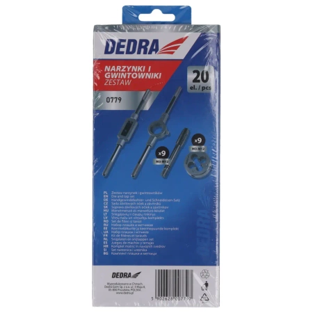 20 pcs Tap and die set