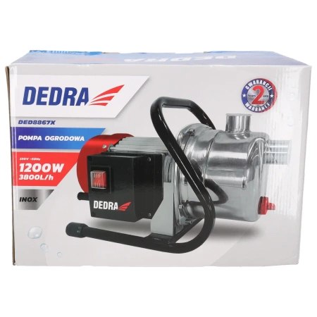 Vrtna črpalka za vodo INOX GARDEN DEDRA DED8867X 1200W