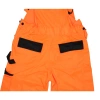Safety reflective bibpants, size S, orange