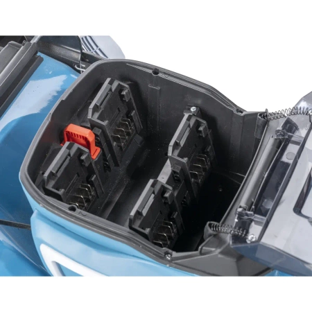 Комплект DEDRA SAS+ALL: Акумулаторна косачка 2x18V DEDRA SAS+ALL DED6997X-2A5 + 2x акумулатор DED7035 и зарядно устройство DED7038V