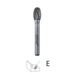 DEDRA 07F644 Ovalus frezas E12x20 mm, kotas 6 mm