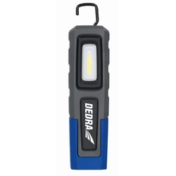 Фонарь COB LED + SMD LED + UV, 400lm, крюк, магнит, DEDRA L0915