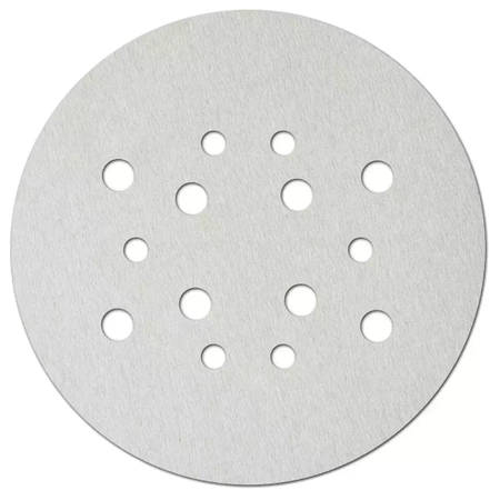 Lihvimiskettad aukudega kipslihvidele DEDRA DED7749UW3 valge, universaalne, 225mm, gr.120, velcro, 5tk