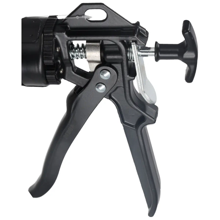 Caulking gun, rotary tube