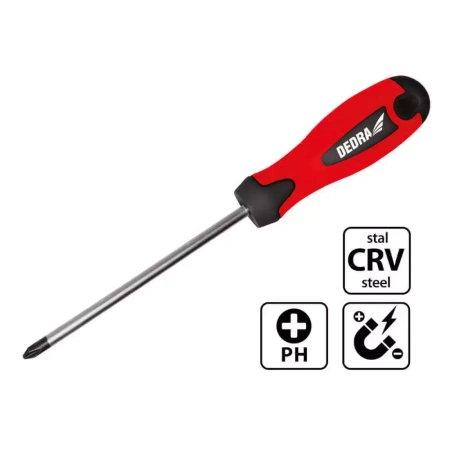 Şurubelnită în cruce Phillips PH1x100mm, CrV