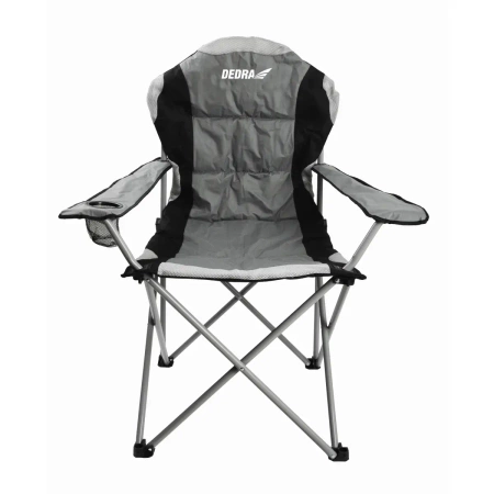 Folding camping chair DEDRA N1026 with padding, dimensions 90x58x110 cm