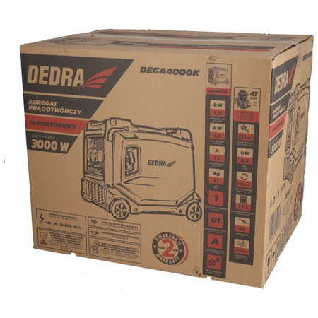 Inverterinis generatorius 3,0/3,3 kW DEDRA DEGA4000K
