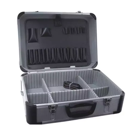 Aluminium tool box 455x330x170 mm silver