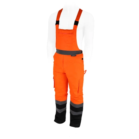 Reflective warm bibpants, orange