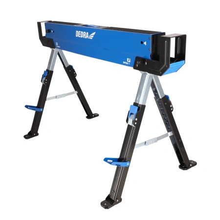 Workshop, carpentry trestles DEDRA N1103, 2 pcs, foldable, adjustable, max. load 1180kg/pair.
