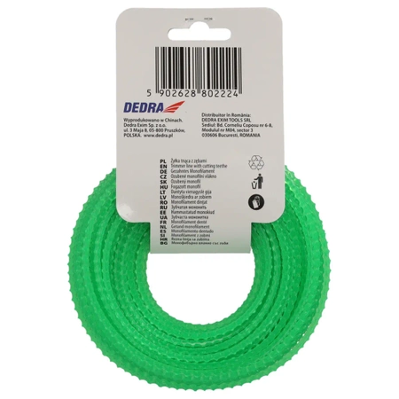 Zubaté rezné lanko pre nožnice, agresívne lanko, GARDEN DEDRA 80Z30154 3,0mmx15m