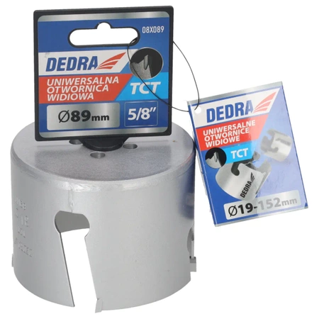 DEDRA Univerzalna vrtalna žaga TCT 08X089 89 mm 5/8''