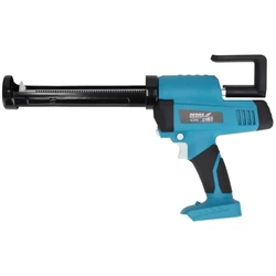 Vezeték nélküli szilikon extruder, DED7056 DEDRA SAS+ALL 300ml-es tubusokhoz, erő 2000N, automatikus dugattyúvisszatérítés, állítható haladási sebesség