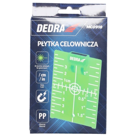 Cílová deska pro laserová zařízení, zelená
