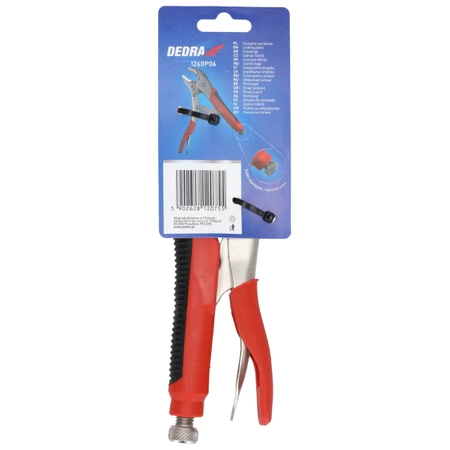 Universal crimping pliers, round 250mm DEDRA 1260P06, CRV, TPR handles