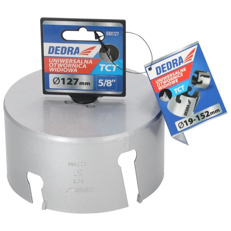 Універсальне коронкове свердло DEDRA TCT 08X127 127 мм 5/8''