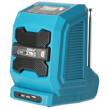 Radio bluetooth cu acumulator, priză USB 18V, DEDRA SAS+ALL DED7005