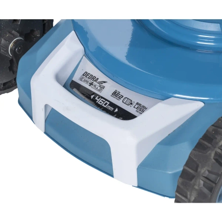 DEDRA SAS+ALL Set: Cordless Lawn Mower 2x18V DEDRA SAS+ALL DED6997X-2A5 + 2x Battery DED7035 and Charger DED7038V