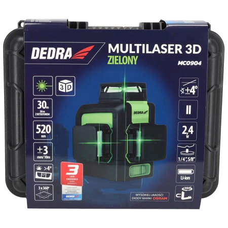Green multilaser levelling 3D MC0904