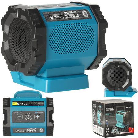 Bluetooth rechargeable speaker, USB port, DEDRA SAS+ALL DED7004
