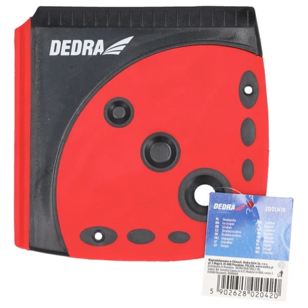 Скребок для автомобіля 12x12см, квадратний плоский, DEDRA 2001A10