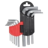 Kratki šesterokutni ključevi 1.5-10mm, set od 9 kom., CRV