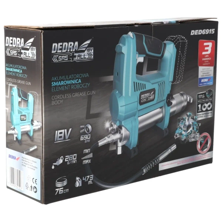 DEDRA SAS+ALL vezeték kenőgép DED6915 690bar