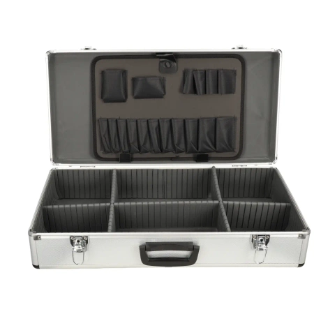 Aluminium tool box 640x320x150 mm silver
