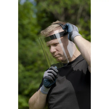 Polükarbonaadist näokaitse, PVC-visiir DEDRA BHST01 Polükarbonaadist näokaitse, paksus 1 mm