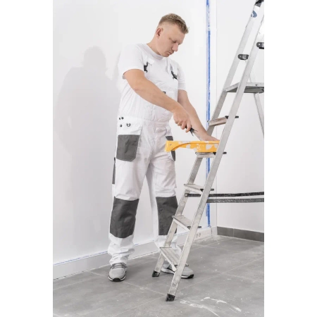 Salopetă de protecţie mărime S/48, alb, greutate 190g/m2