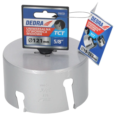 Otwornica uniwersalna TCT DEDRA 08X121 121mm 5/8''